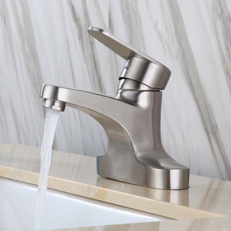 TLXT304 Stainless Steel Double-Hole Basin Faucet