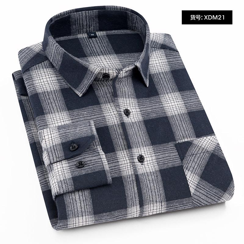 Plaid Shirt 2026 New Autumn Winter Flannel Red Checkered Shirt Men Shirts Long Sleeve Chemise Homme Cotton Male Check Shirts