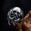 Anelli a Teschio Gotici Multistile per Uomo Acciaio Inossidabile Biker Motociclista Gioielli Anello Festa di Halloween Dropshipping