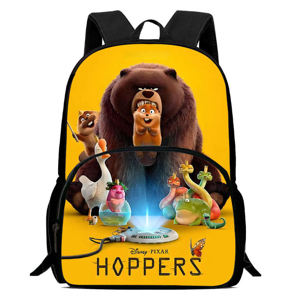 Cartoon Hoppers Beaver Backpack For Kids With Oxford Cloth Durable Material For School Travel