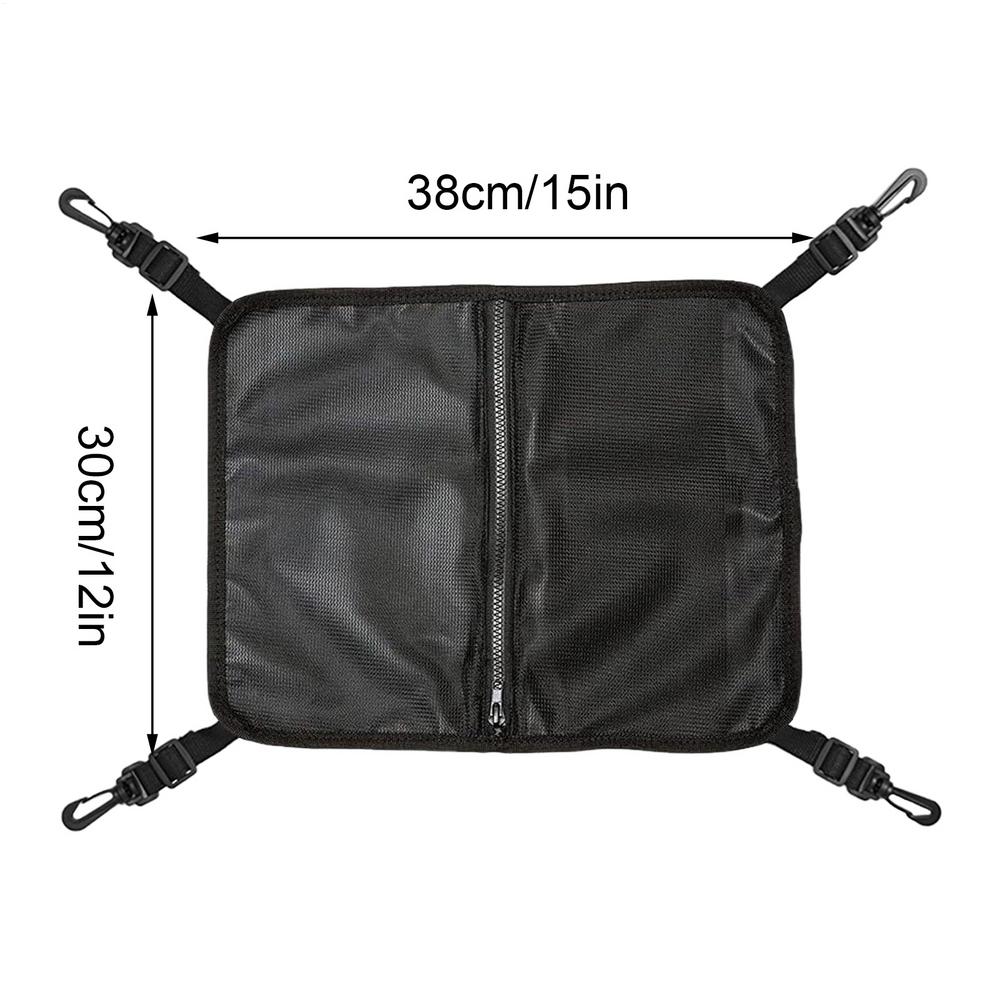 Сумка на палубу для сапборда 4-крючковая сумка-органайзер для одежды Сетчатая сумка на палубу для каяка для рыболовной экспедиции Серфинга Дайвинга Морская чёрный