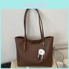 Vintage Large Capacity Tote Bag For Women With Pu Material And Zipper Closure For Daily Use