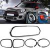 5pcs Gloss Black Headlight Taillight Grille Surround Cover Trims Replacement for Mini F55 F56 F57 One Cooper S JCW 2014+