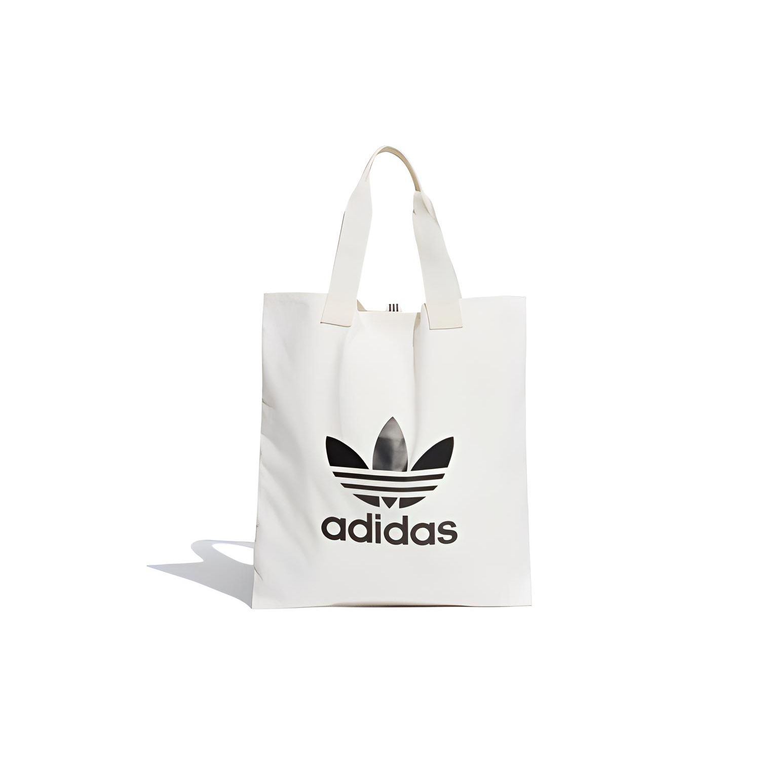 Adidas Originals Trefoil Logo Cotton Tote Bag Unisex Tote Bags DX2047 Pink White/Black