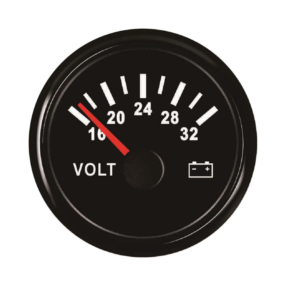 ELING 52mm 8-16V 16-32V 8-32V Waterproof Voltmeter Voltage Volt Gauge Universal for Car Truck Boat Car with Red Backlight