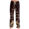 Women's Casual Christmas Printed Pajama Pants Loose Fit Sleepwear for Home