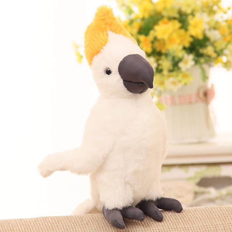 Parrot Simulation Cute Plush Toys Anime Model Of Wildlife Soft Toys Stuffed