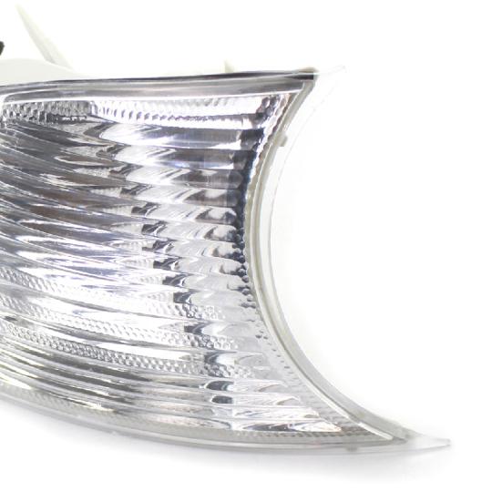 Turn Signal Light Cover Waterproof Replacement White Left Right Professional Corner Lights Shell 63126904307 63126904308 for BMW E46 98-01 Two Door