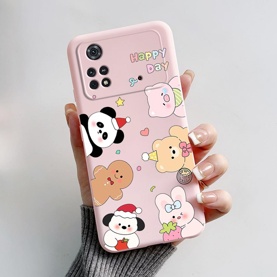 For Xiaomi Poco M4 Pro 4G Case Cute Cartoon Frog Cover Soft Silicone Phone Case For Xiaomi Poco M4 Pro PocoM4 5G Fundas Bumper
