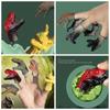 5pcs Hand Puppets Dinosaur Head Hand Puppet Finger Mini Baby Animals Model  Role Playing Toy
