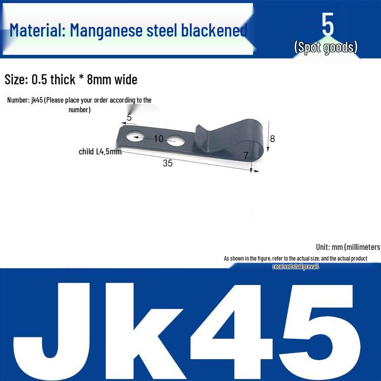 Stainless Steel Spring Clip: Metal Crimp, Wire Baffle, Pipe Holder, Conductive Manganese.
