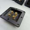 4Way Rectangle Speaker Terminal Box ABS Durability Flame Retardant ABS Highly power Black Binding Post for Audios Systems