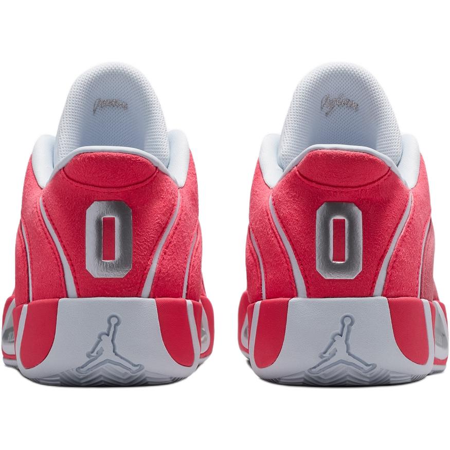 Air Jordan Tatum 4 Premium GS Siren Red/Football Grey/Metallic Silver Kids Sneakers Pink IO9603-600