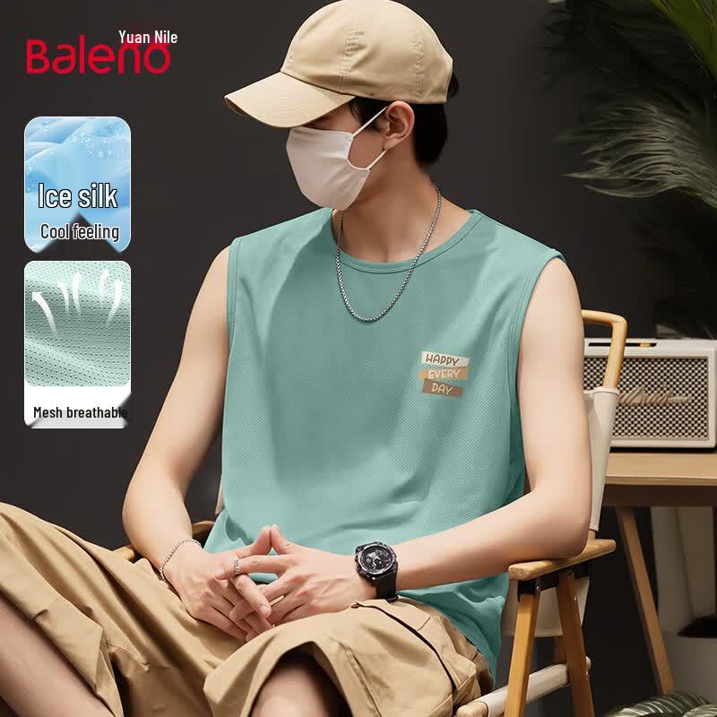 Baleno Men s Cooling Ice Silk Mesh Sleeveless Tank Top 2XL
