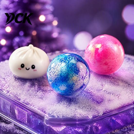 Holiday Countdown Surprise Gifts Squeeze Toys Advent Calendar, Soft Bun Sensory Fidget Toys, Christmas Stocking Stress Relieving for Office