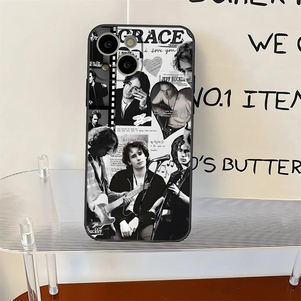 Apple IPhone15ProMax Mobile Phone Case Jeff Buckley Singer Mobile Phone Case Is Painted and Anti-drop.