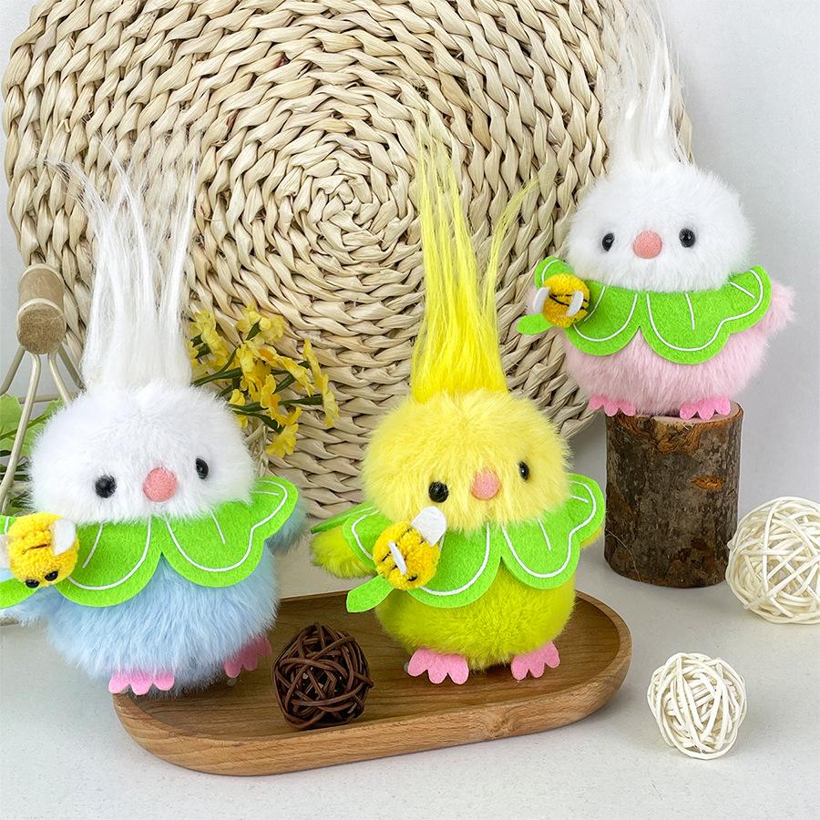 Shaking Can Make Sound Bird Toys, Long Haired Bird Plush Dolls, Dolls, Bags, Keychain Pendants