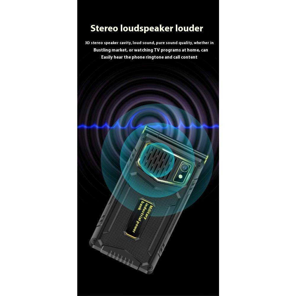 Dual-Screen Full Netcom Klapphülle für Senioren Dual-SIM Große Schriftzeichen Mobiltelefone