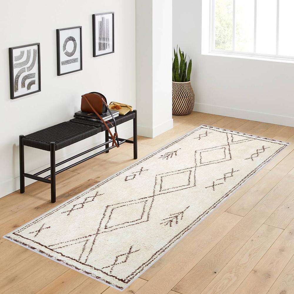 

Rovigo Home Моющийся ковер с набивным рисунком RVG1071 80 x 150 бежевый