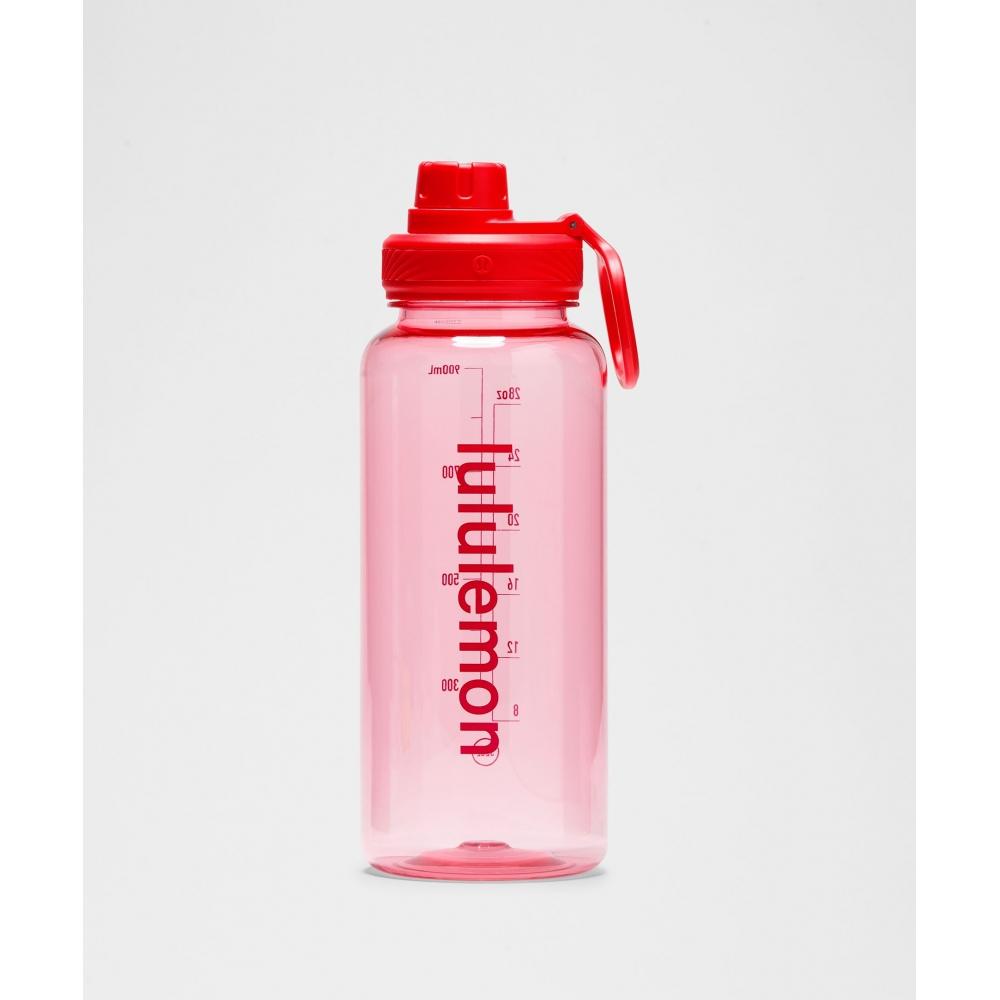 

Lululemon Back To Life Прозрачная бутылка 32 унции Hot Heat Pink Tide ONE SIZE
