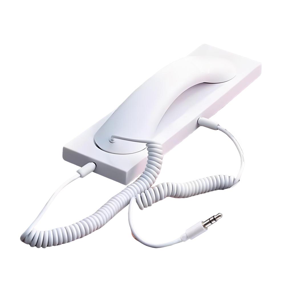 Old-fashioned Premium Vintage- 3.5mm Connector Telephone Headset For Mobile Phones. Phone Speaker. Ideal For Gift-giving During Holidays.