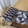 Thick Plush Cross Scarf Thermal Fluffy Muffler Double Sided Stole Faux Fur Collar  Office Workers