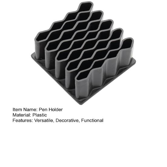 Wave Shape Pen Holder Desktop Storage Rack Creative Decorative Desk Organizer for Office Stationery Pens Crayons Markers