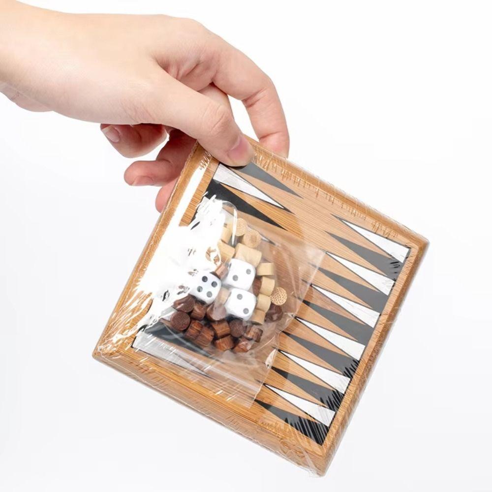 Chessboard Mini Chess Borad Game Wooden International Chess Game  Family Friends Gatherings