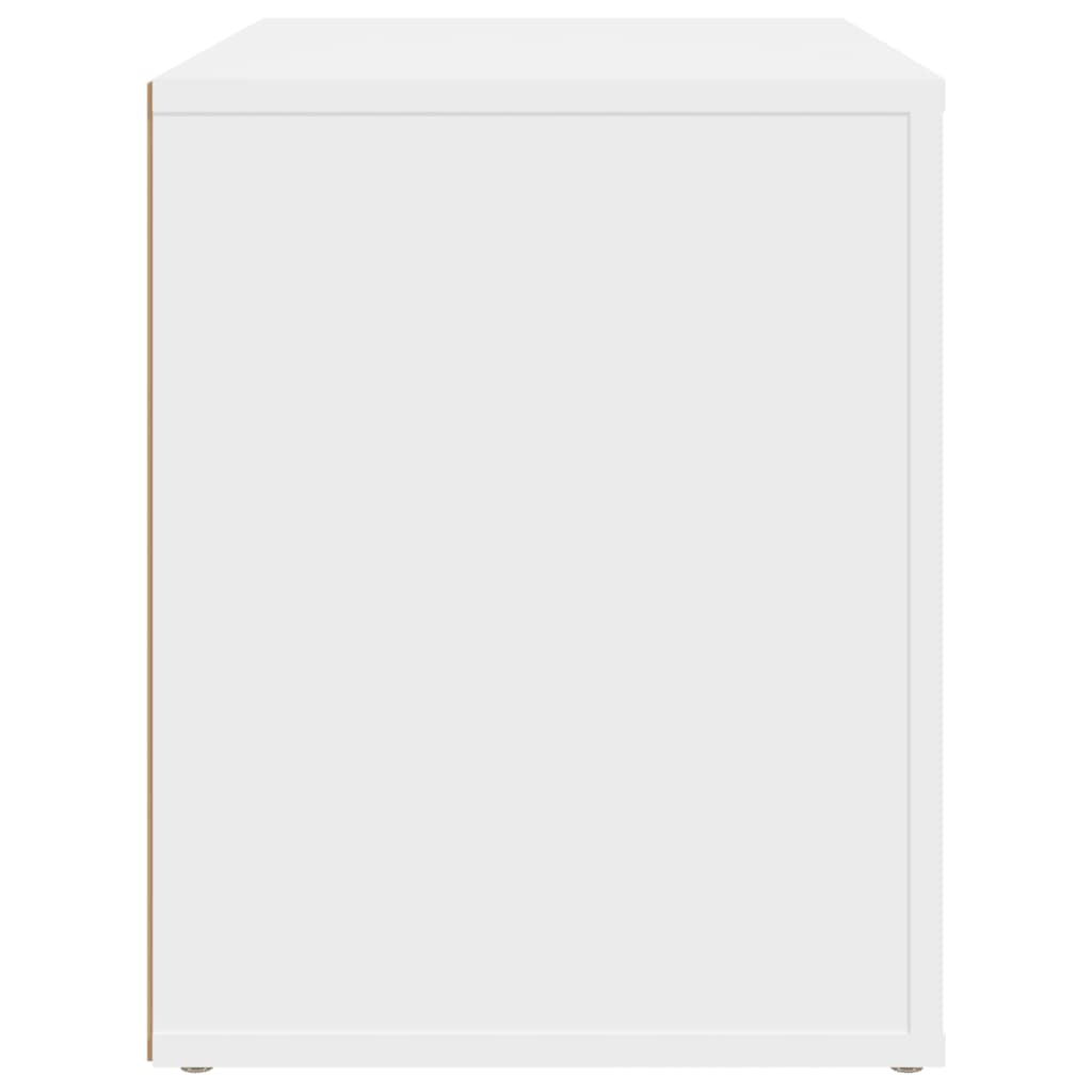 Nightstand White 60 x 36 x 45 cm Particleboard