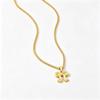 Jifeng Bow Knot Necklace for Women: Light Luxury, Versatile, Niche Design, Best Friend Clavicle Chain with Color Retention