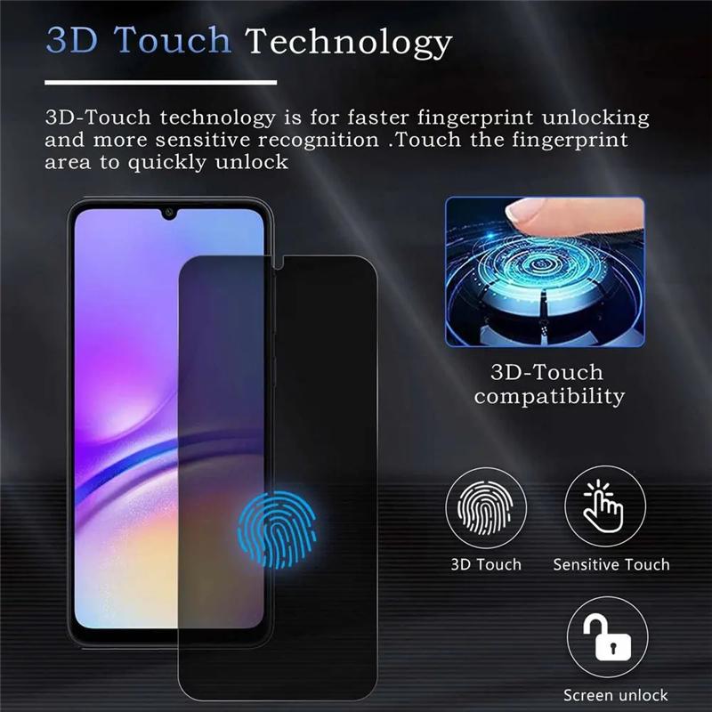 A05S A15 A25 A54 2 stk Anti-spion herdet glass for Samsung Galaxy A05S A05 A15 A25 A54 A04S A14 A24 A34 A33 A53 A73 M53 M54 5G personvern skjermbeskytter