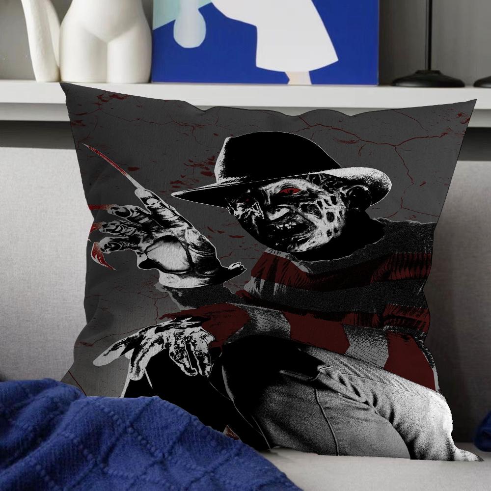 Nightmare Elm Street Freddy Kissen Anime Kissen Sofa Bett Kopfkissenbezug Kissenbezug 45x45 cm Mode