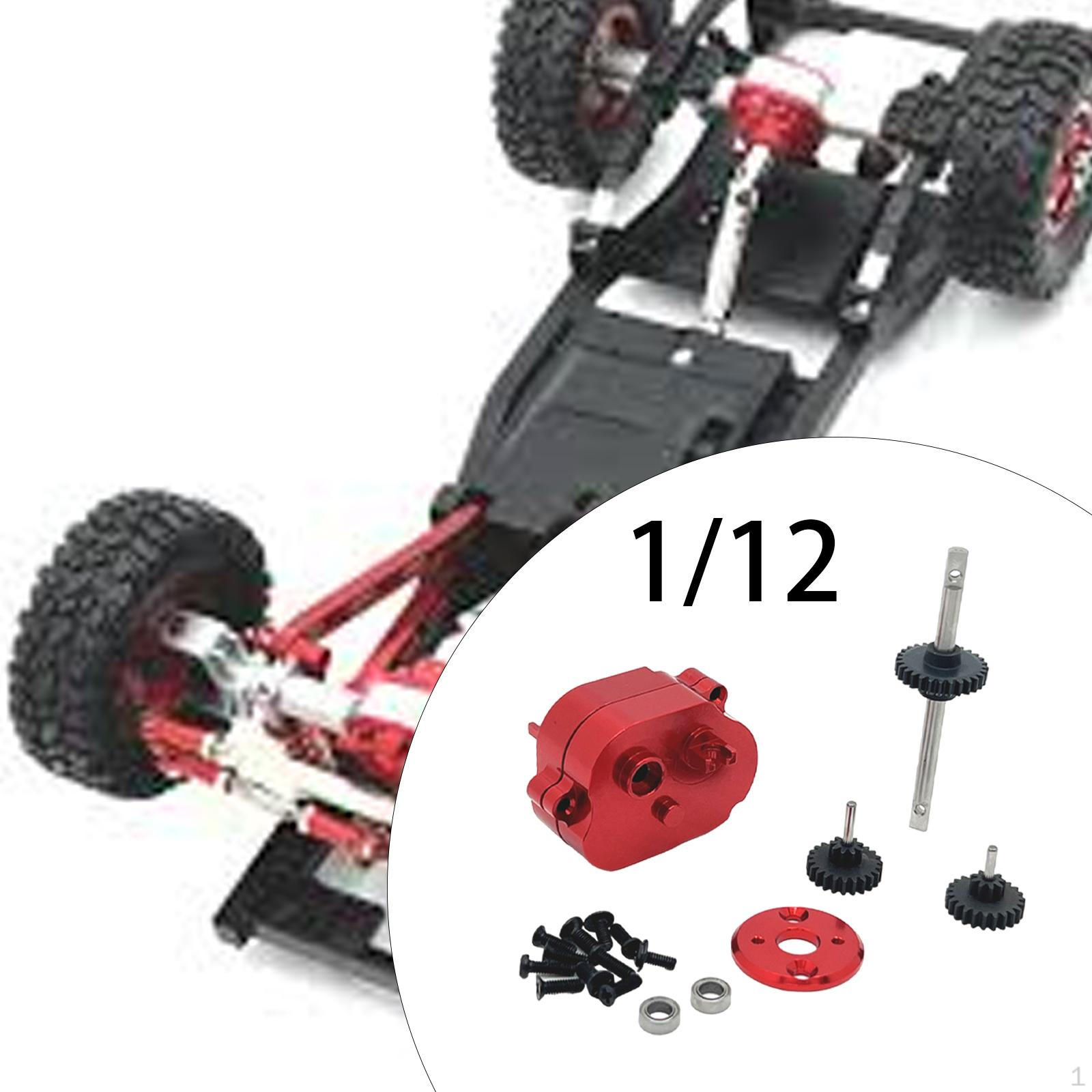 

1/12 RC Car Medium Wave Box Parts Easy to Install DIY Assembly with Bearing Spare for argent