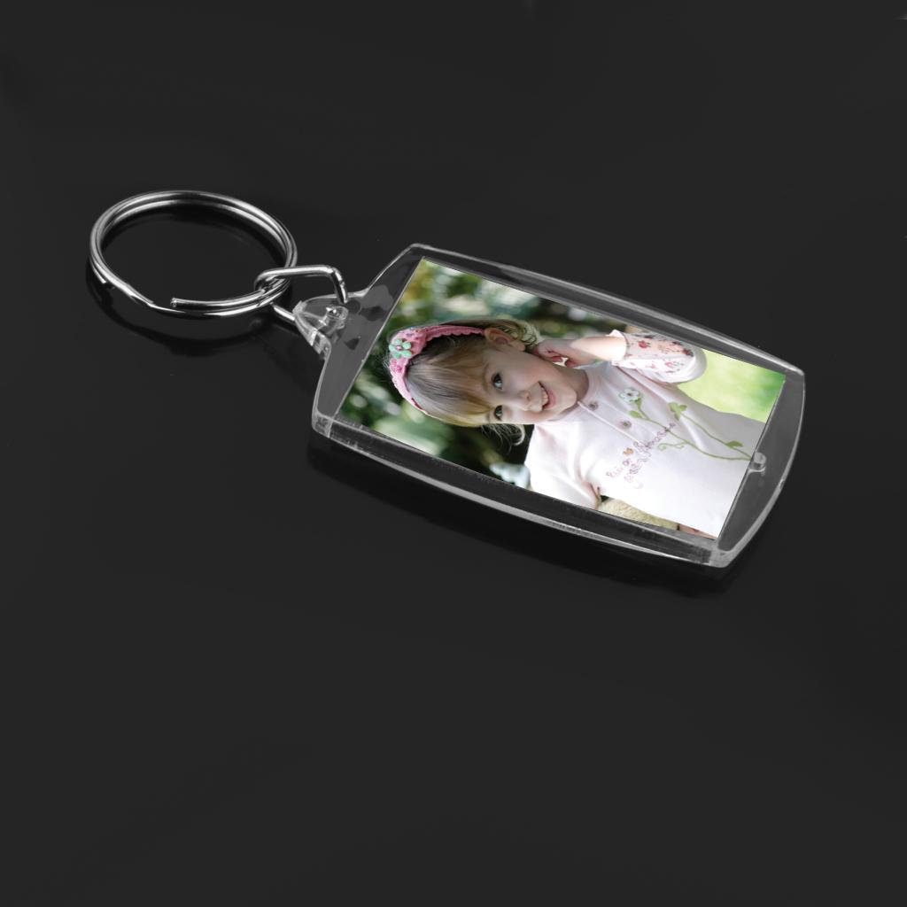 10 Acrylic Photo Holder Keyring Keychain
