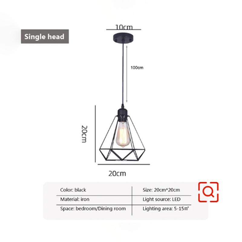 Nordisk LED Pendellampe Tre Hengelampe Svart Hvit For Soverom Spisestue Bakgrunn Hjem Innendørs Belysningsarmaturer