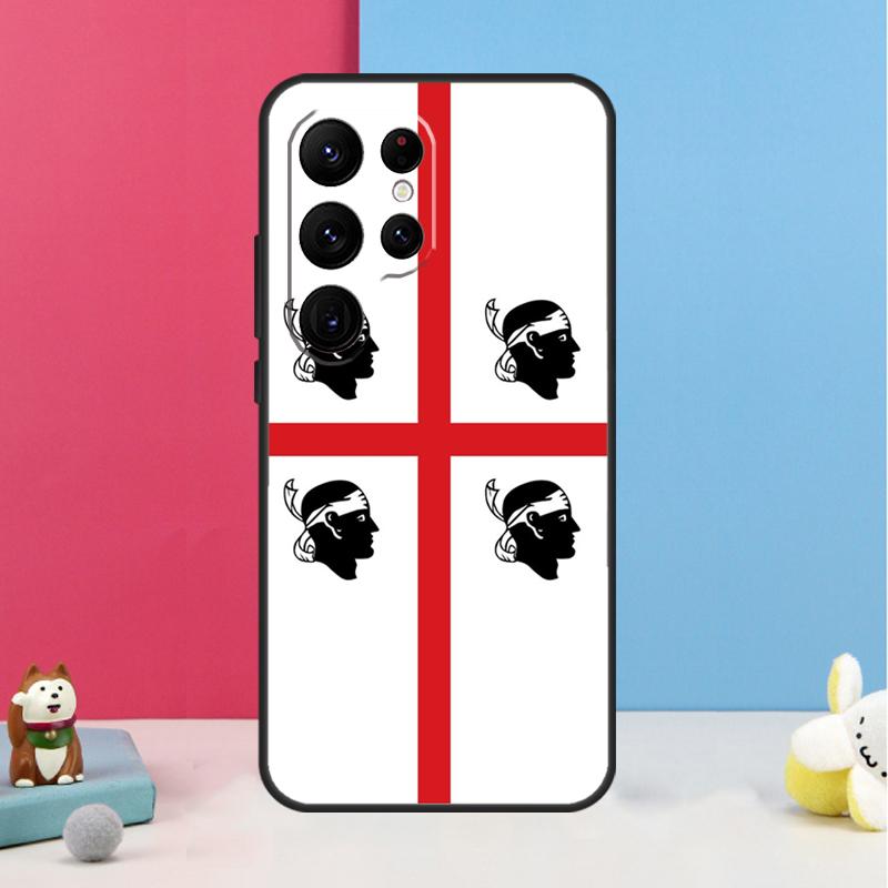 

Flag of Sardinia Case For Samsung Galaxy S24 S26 Ultra S20 S21 S22 S23 S25 Plus S10 S25 FE Back Cover Shell Galaxy S25