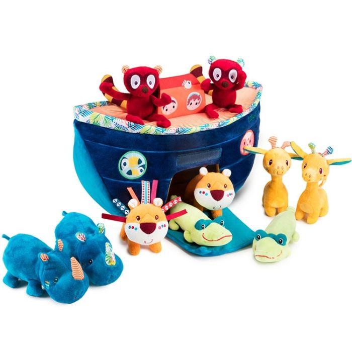 Jouet éducatif - LILLIPUTIENS - Ma première arche de Noé - Bleu - Bois massif