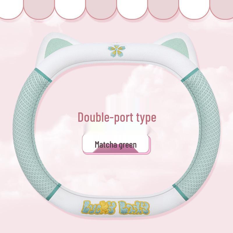 Cute Kitten Breathable Steering Wheel Cover 2023