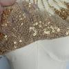Sequin Applique Mesh Slicing Feather Shape Dress Blouse Decor DIY Stitching Patch Clothing Accessories Wedding Party Clothes Adornment