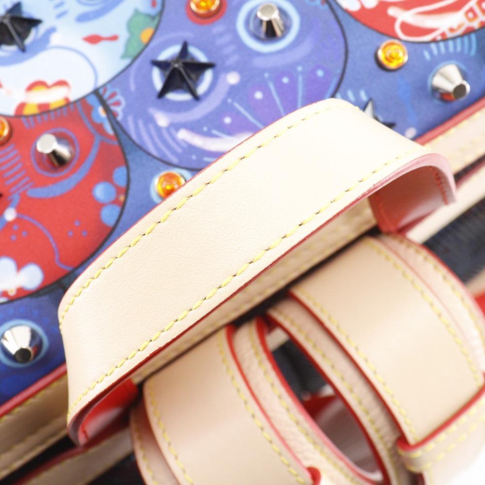 Christian Louboutin Zaino Funk Explorer Funk Zaino Zaino Daypack Borchie Messicane multicolore Nylon/pelle da uomo Usato