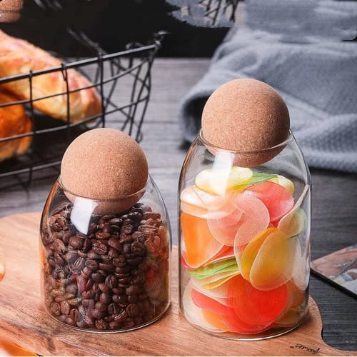 Huiyu Glass Canister, 500ml-A1, Glass Storage Tank, Sealed Glass Jar, Storage Container, Airtight Can for Grains, Food Storage, Coffee Beans, Snacks,