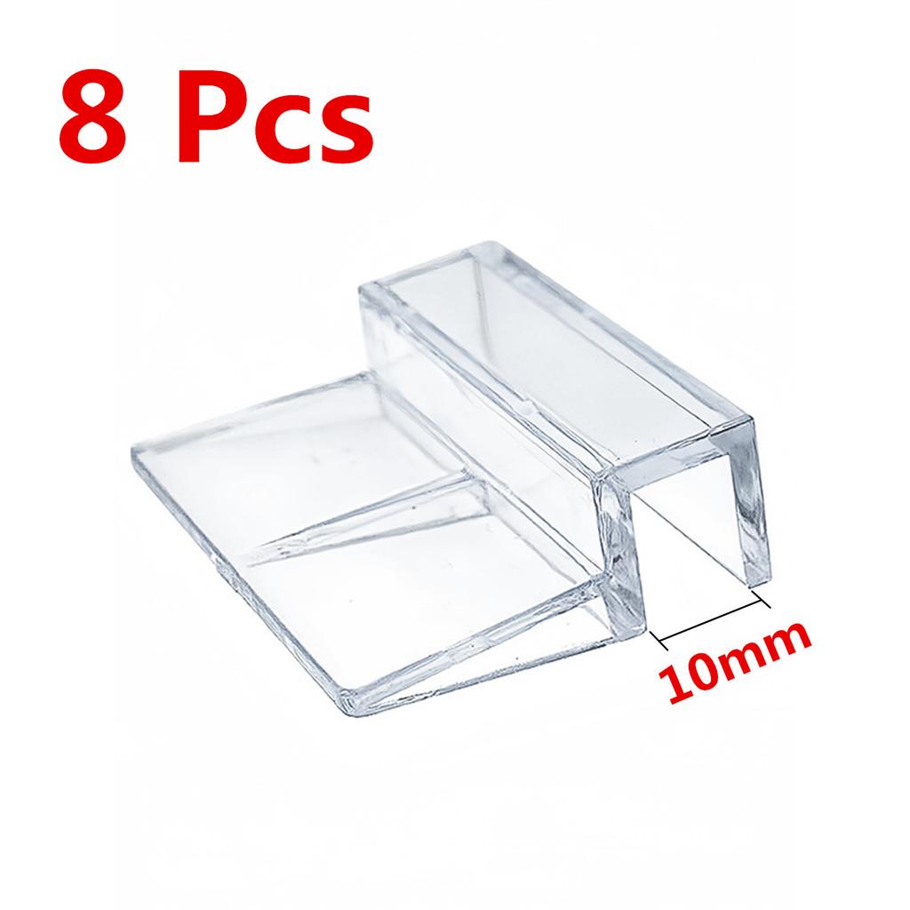 5/6/8/10/12mm Aquarium Acrylic Clips Glass Cover Support Holders Transparent Fish Tank Cover Plate Bracket Aquarium Accessories