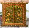 Handmade Wooden Jharokha Wall Hanging: Royal Hunting Scene, Festival Decor Frame
