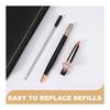 PATIKIL 2pcs Black Ink Ballpoint Pens, Crystal Diamond Twist Metal Pens 1.0mm Medium Point, Gold for Notes, Journaling, Gifts, Office