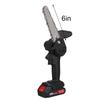 1200W 6 Inch Mini Electric Pruning Saw Rechargeable Electric Chain Saw With 2pcs Battery Woodworking Garden Logging Cutter