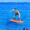 1/64 Miniature Surfing Figure Scene Figurine Decorative Painted Sports Theme Collectibles