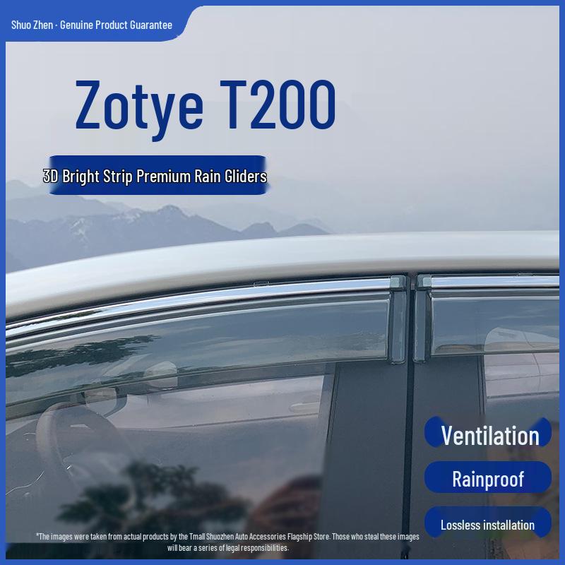 Zotye T200 Car Window Rain Guard & Rainproof Strip for Modification Accessories Standard