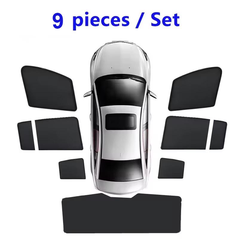 For GAC GS7 2025 2026 2027 Trumpchi Xiangwang S7 Car Mesh Sunshade Window Magnetic Visor Sun Shade Privacy Curtain Accessories