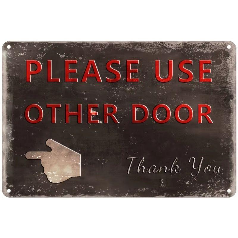 Retro Metal Wall Art for Office Living Room Outdoor, 8x12 Inch