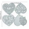 1 Set Metal Love Shape Cutting Dies Wedding Hollow Flower Pattern Heart Die Cuts for Card Making Stencil Embossing Scrapbooking